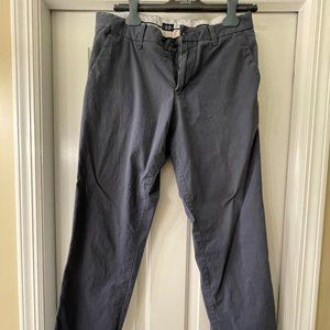 Gap - Navy Slim Fit Khakis - 31x32
